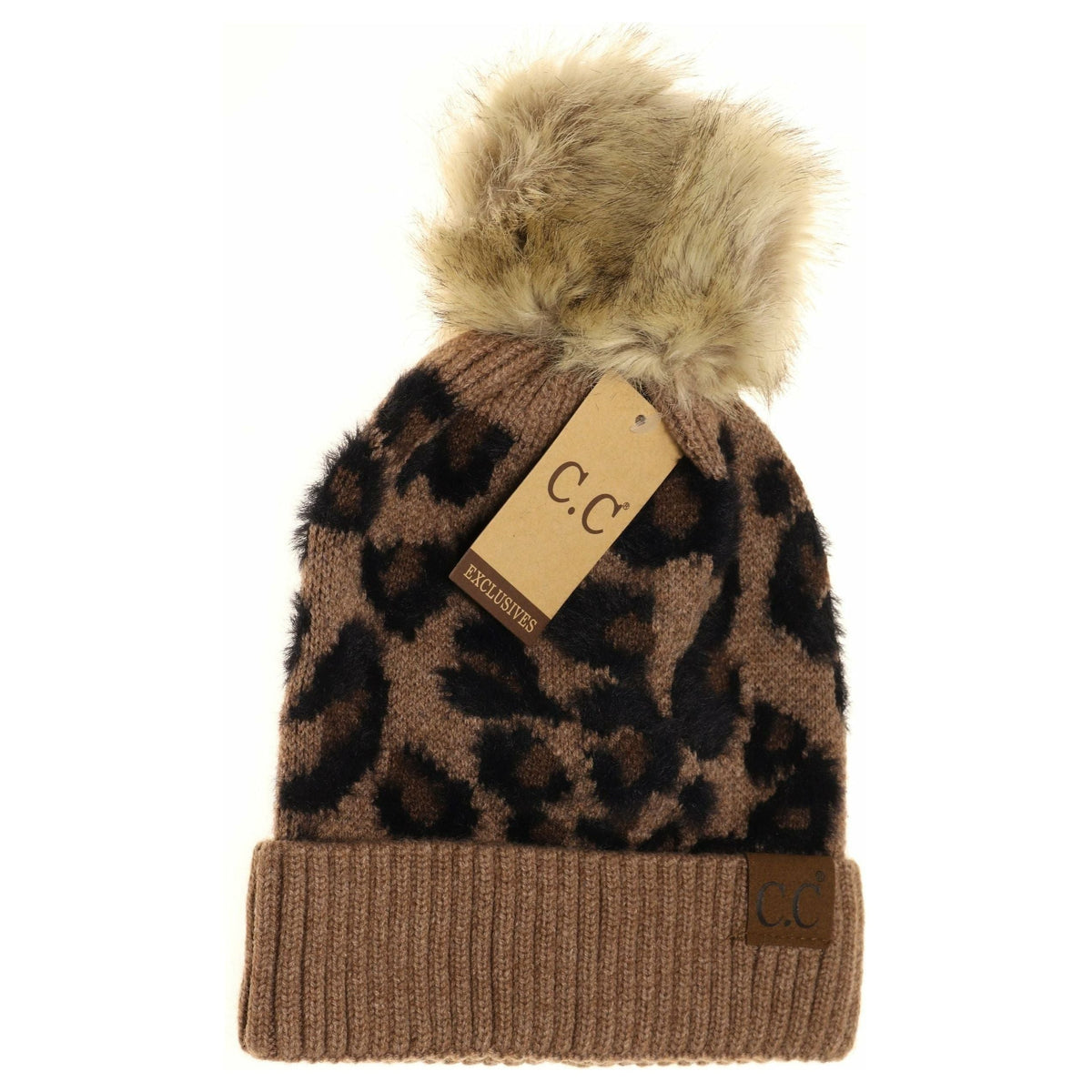 Leopard Pom Beanie HAT2061