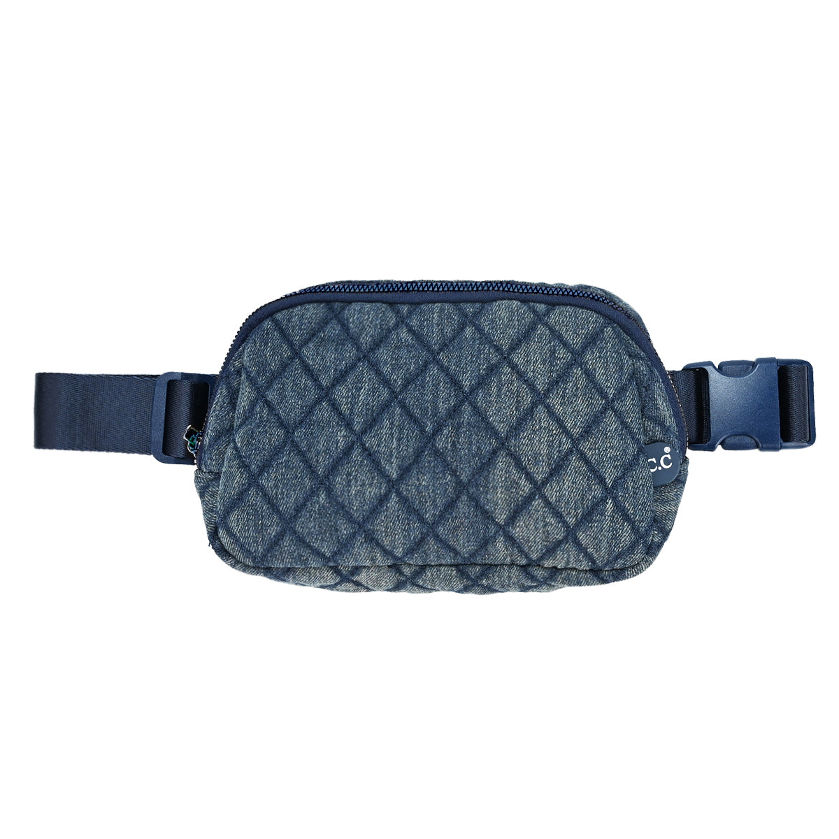 Denim Diamond Quilted C.C Belt Bag BGS4504