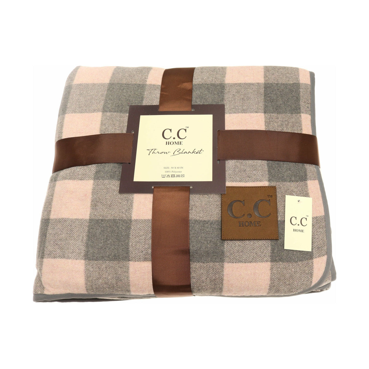 CC Buffalo Check Sherpa Lined Throw Blanket BL3