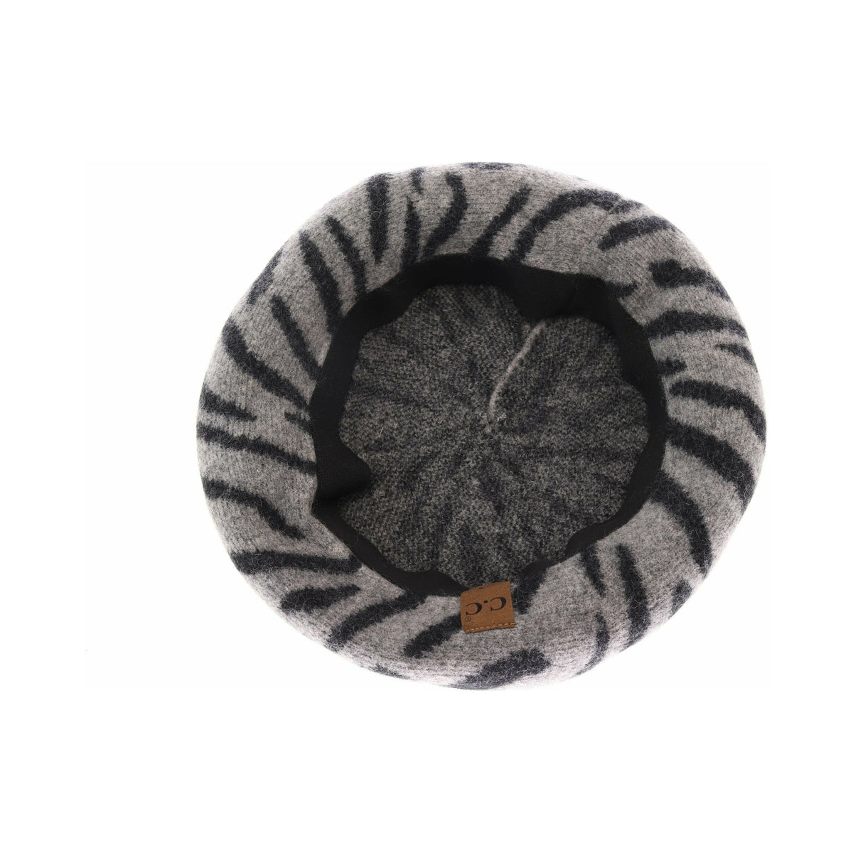 Zebra Pattern C.C Beret BR10