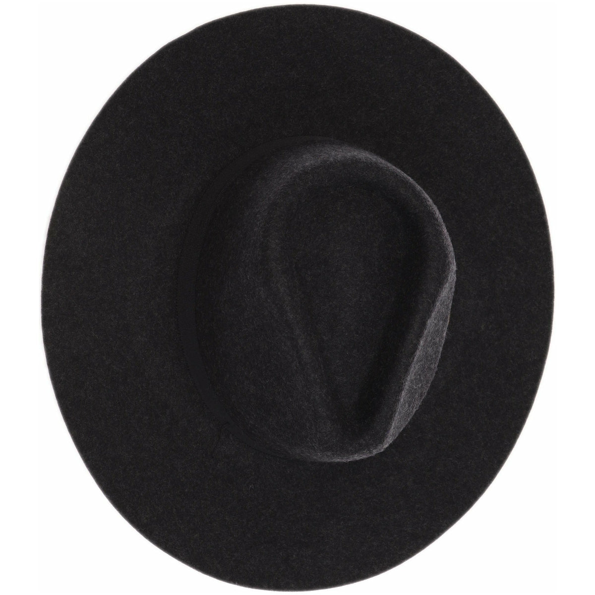 Strap Trim Wool Felt Brim Hat W771