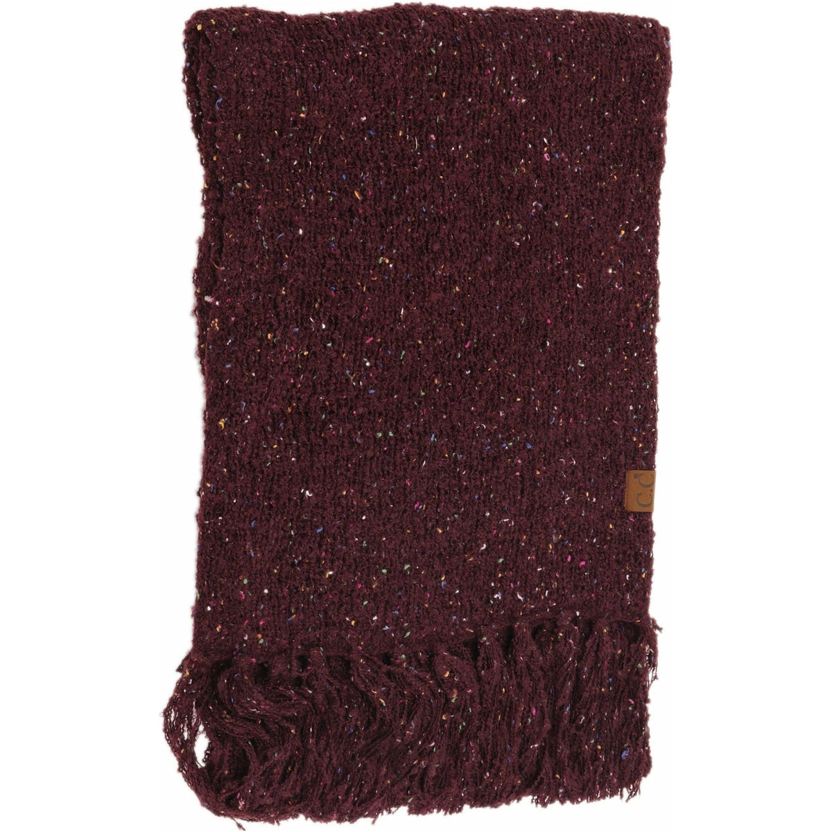 Confetti Boucle Scarf with Fringe SF7382