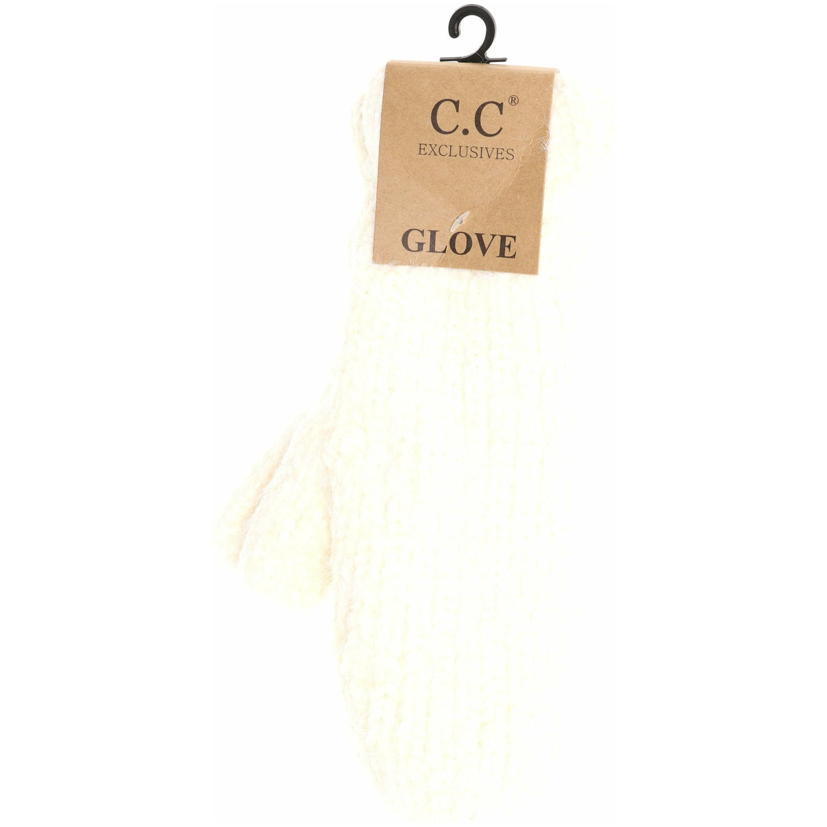 Two Tone Chenille Knit Mitten G1925