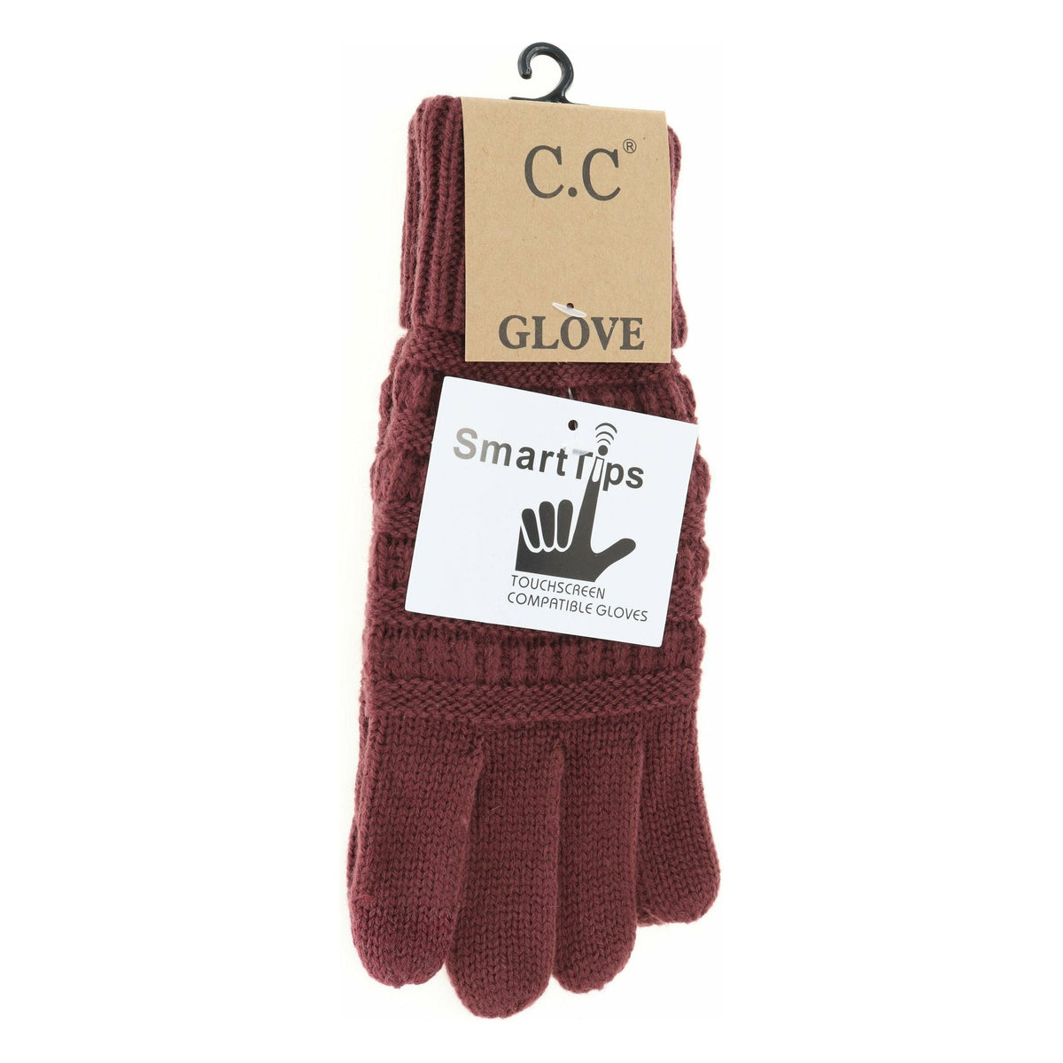 Solid Cable Knit CC Gloves G20