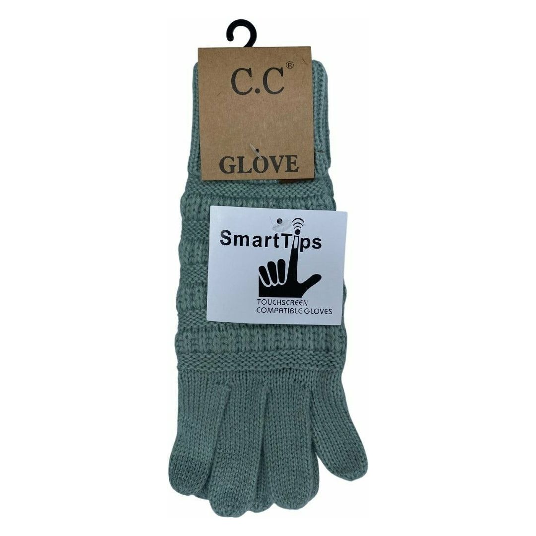 Solid Cable Knit CC Gloves G20