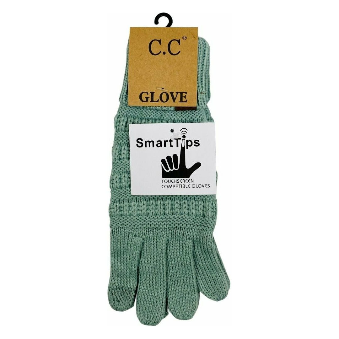 Solid Cable Knit CC Gloves G20