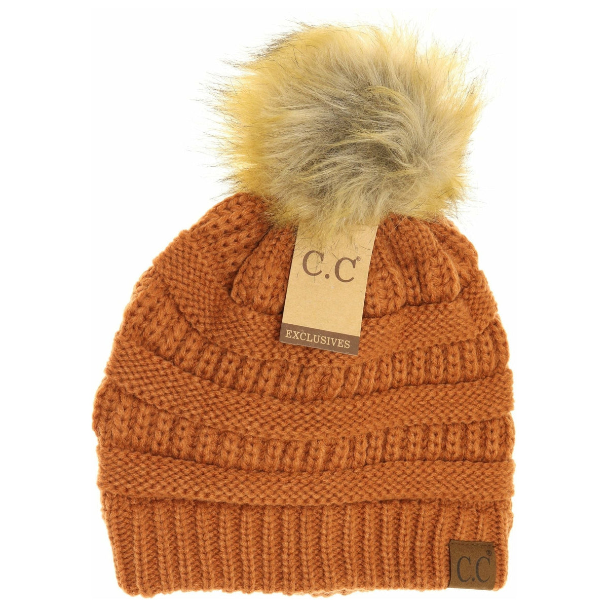 Fur Pom CC Beanie HAT43