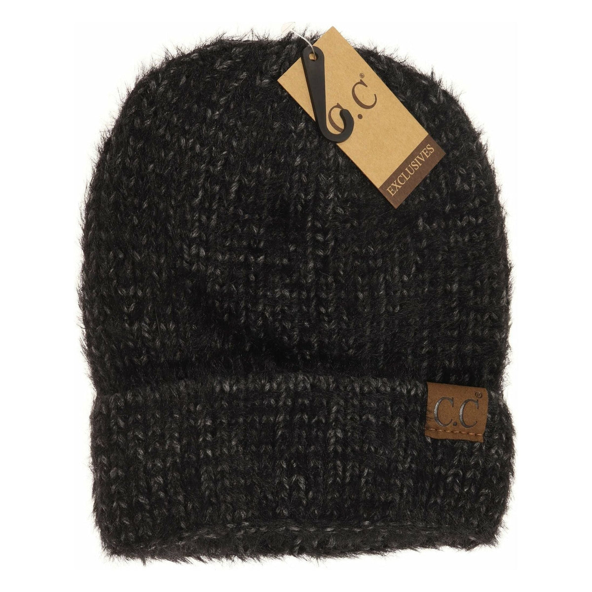 Fuzzy Two Tone Beanie HAT1918