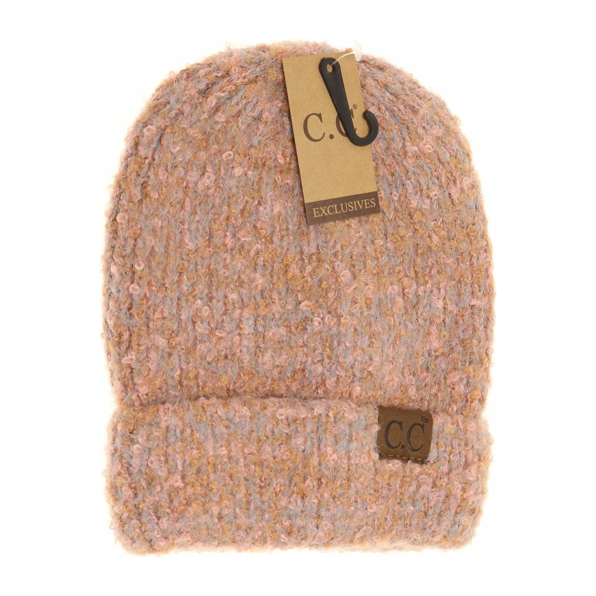 Soft Boucle Knit Cuff CC Beanie HAT2035