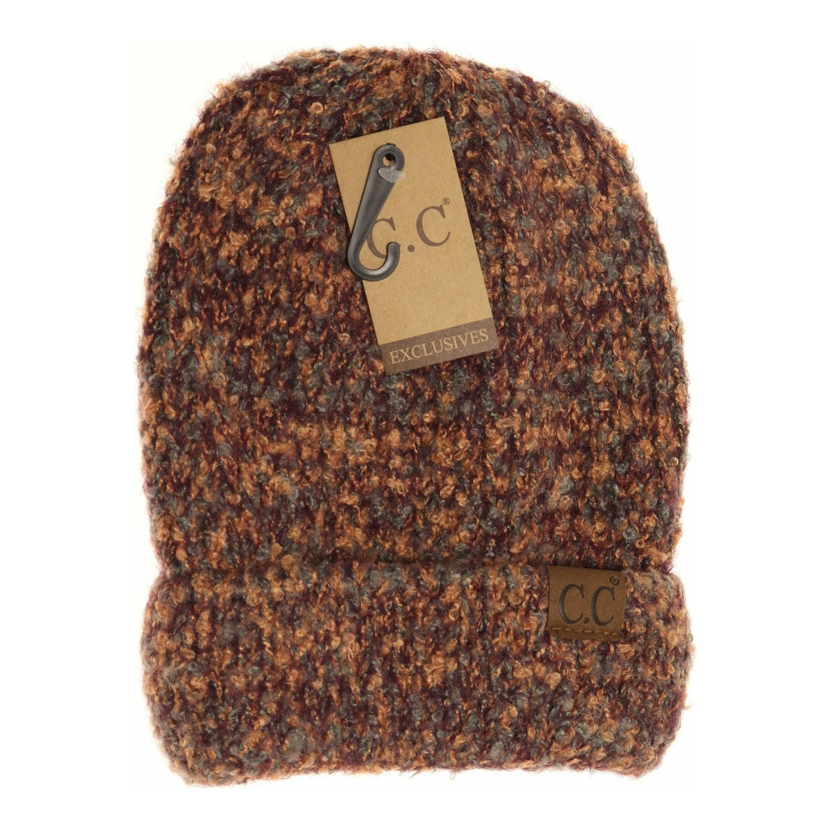 Soft Boucle Knit Cuff CC Beanie HAT2035