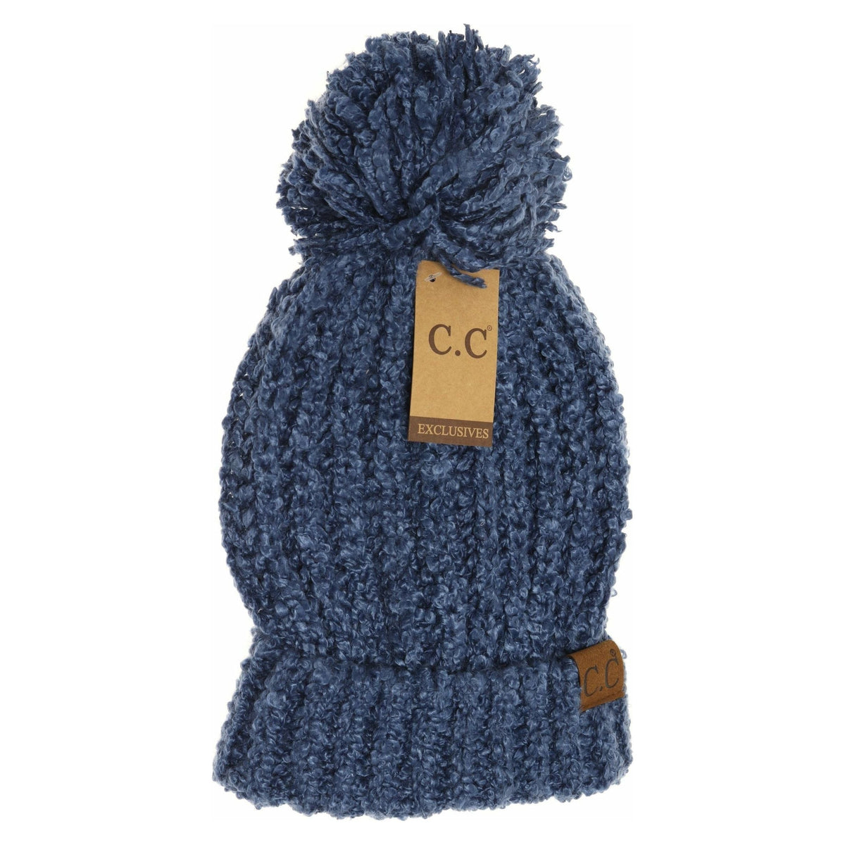 Chenille Pom CC Beanie HAT7362