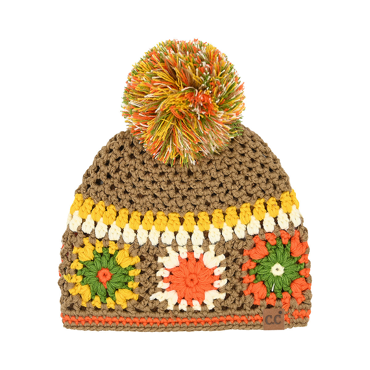 Handmade Crochet Pom C.C Beanie HTE0115