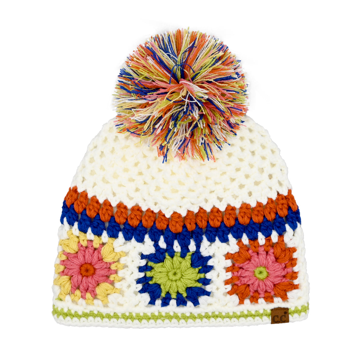 Handmade Crochet Pom C.C Beanie HTE0115