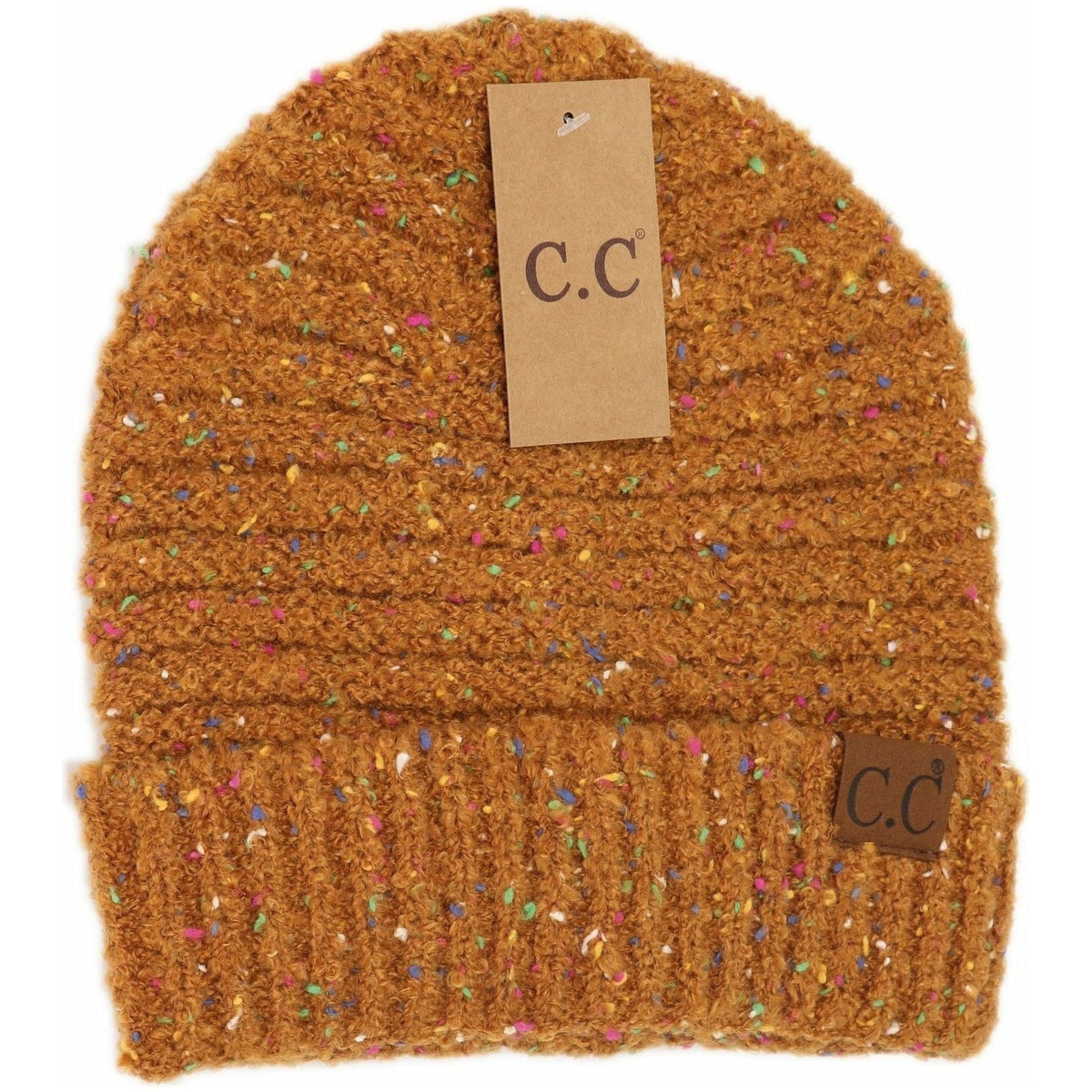 Confetti Boucle Knit Cuff Beanie HAT7382