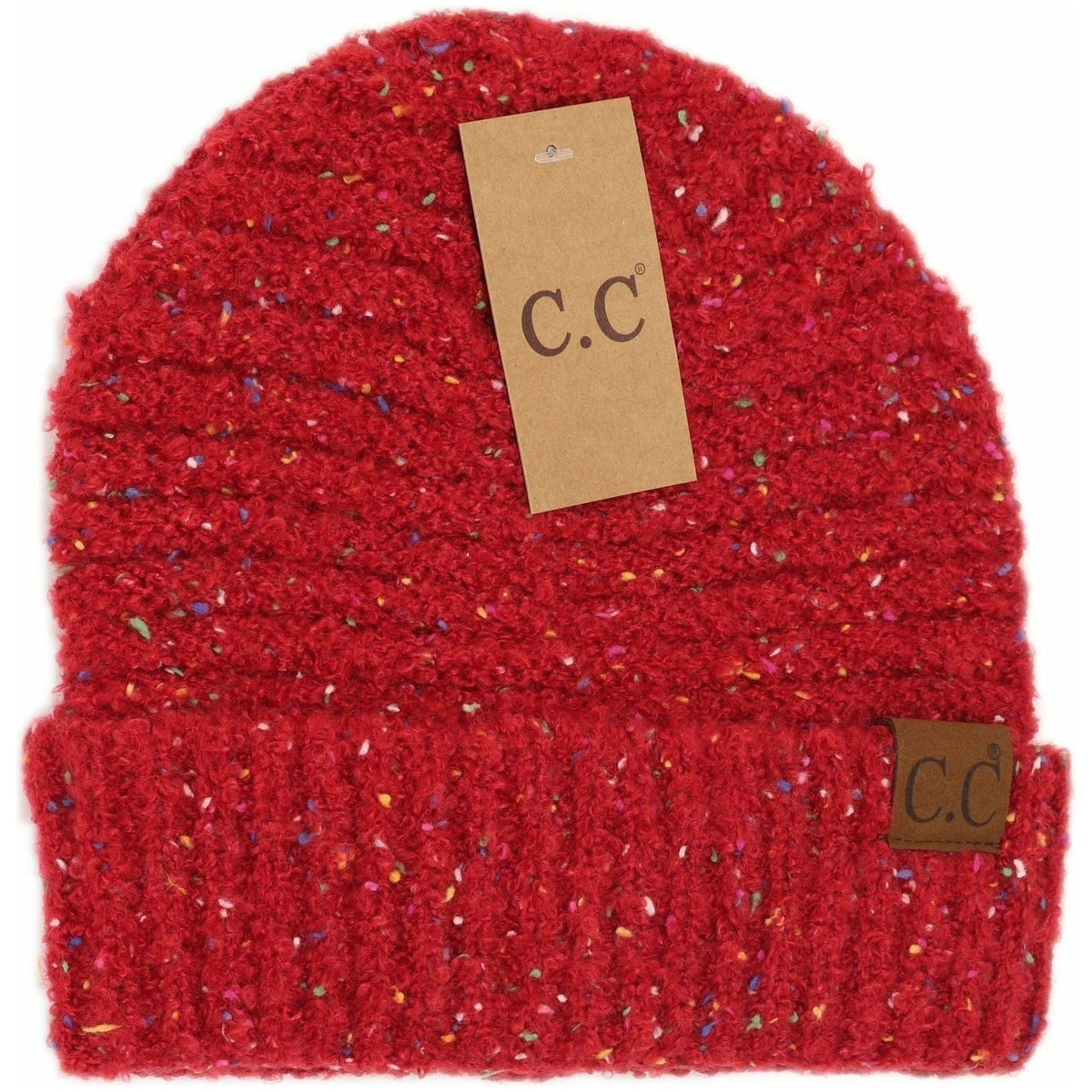 Confetti Boucle Knit Cuff Beanie HAT7382