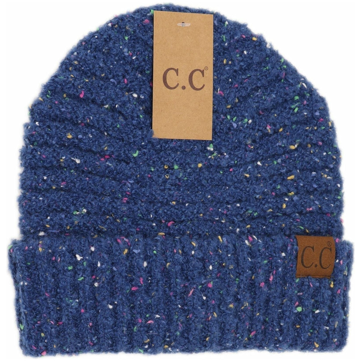 Confetti Boucle Knit Cuff Beanie HAT7382