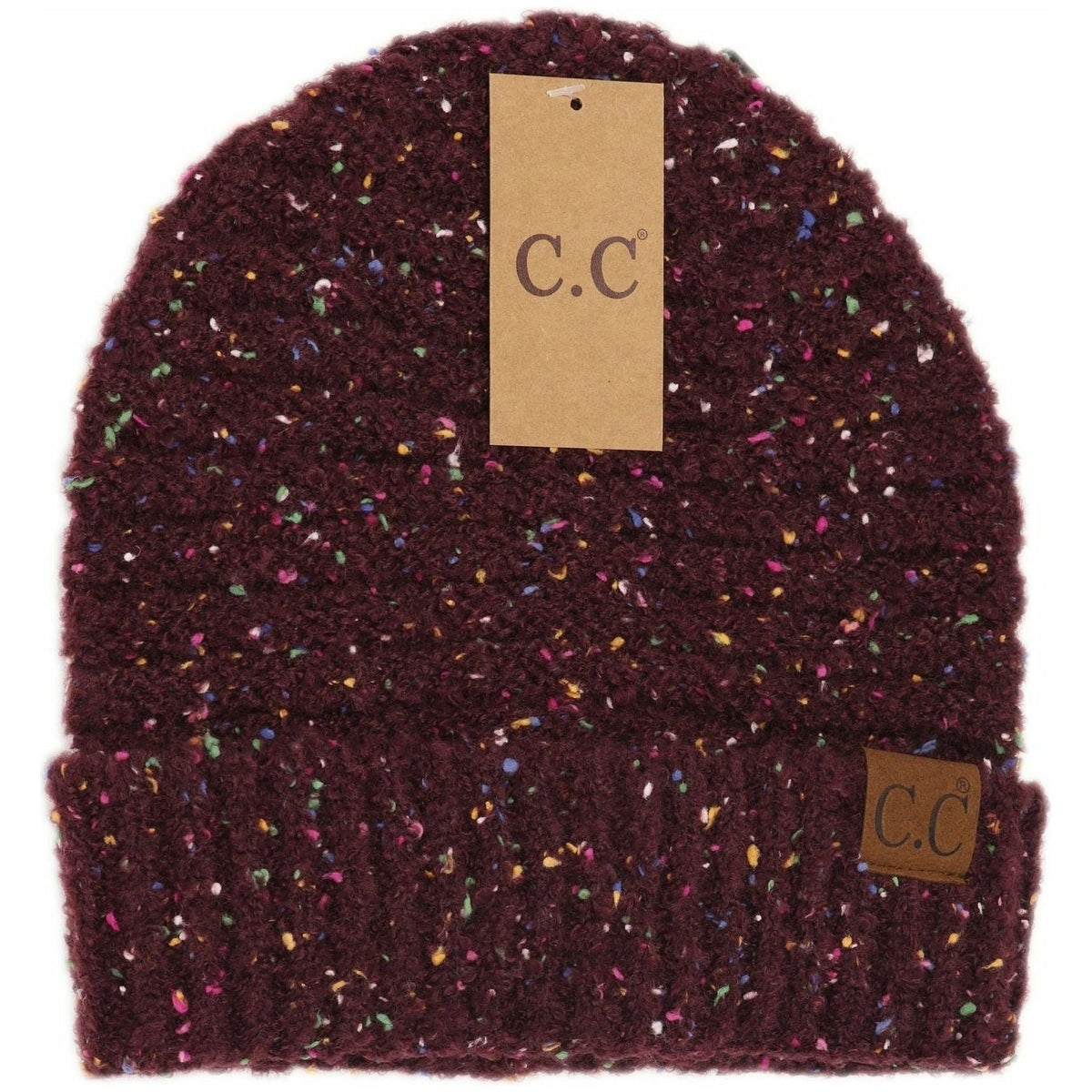 Confetti Boucle Knit Cuff Beanie HAT7382