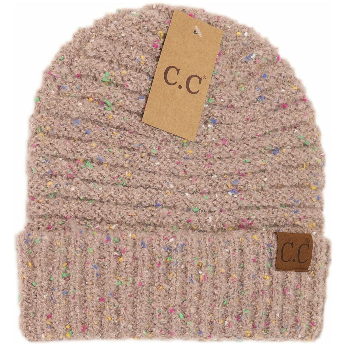 Confetti Boucle Knit Cuff Beanie HAT7382