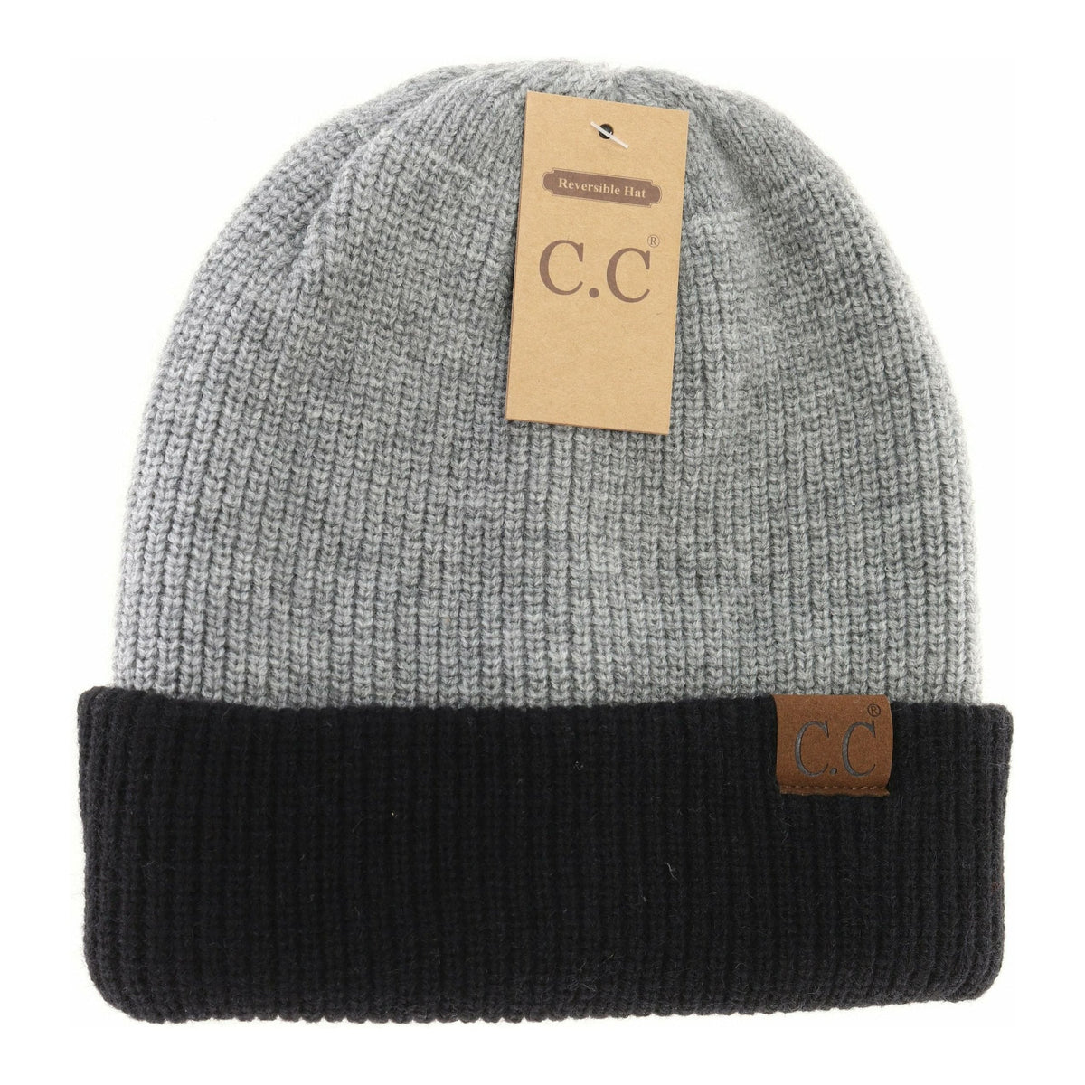 Unisex Reversible Two-Tone Slouchy C.C Beanie HTM3850