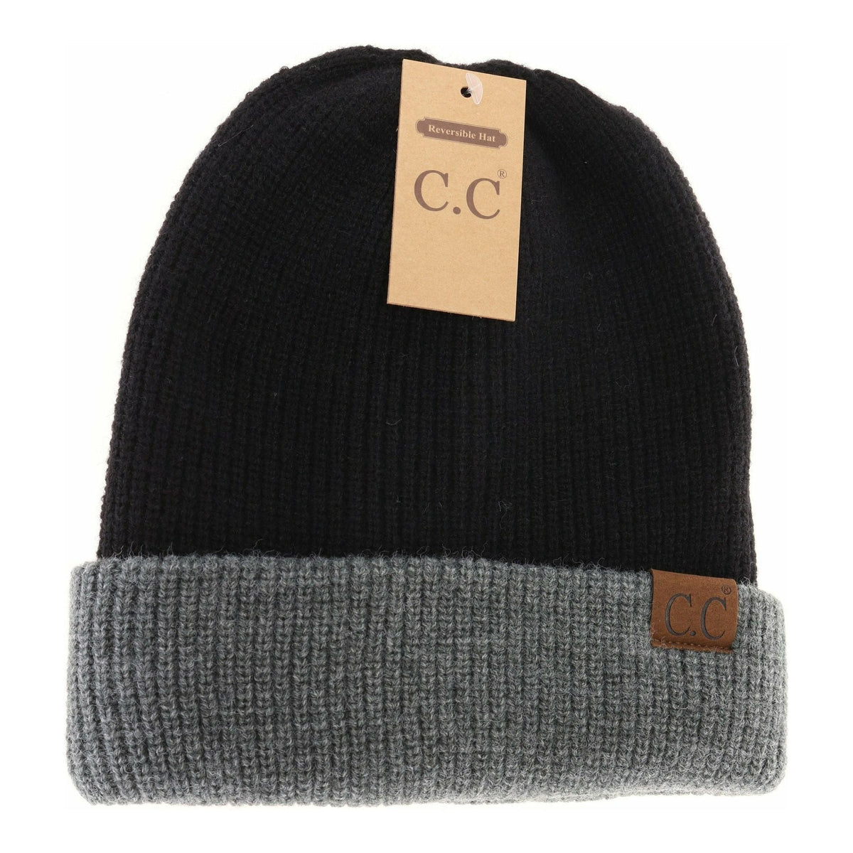 Unisex Reversible Two-Tone Slouchy C.C Beanie HTM3850