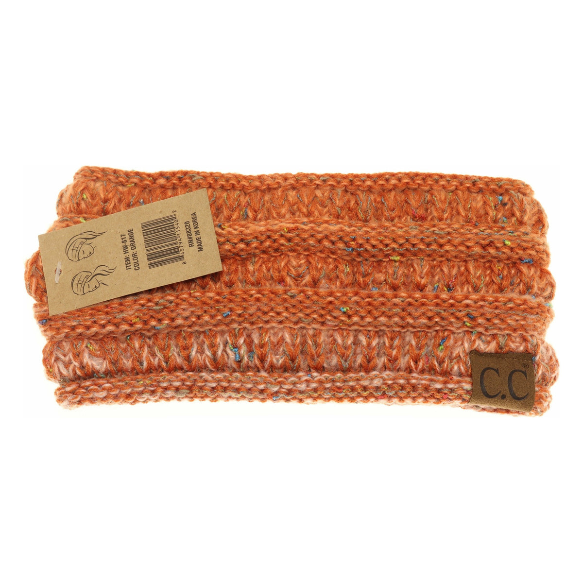 Ombre Ribbed Flecked Headwrap HW817