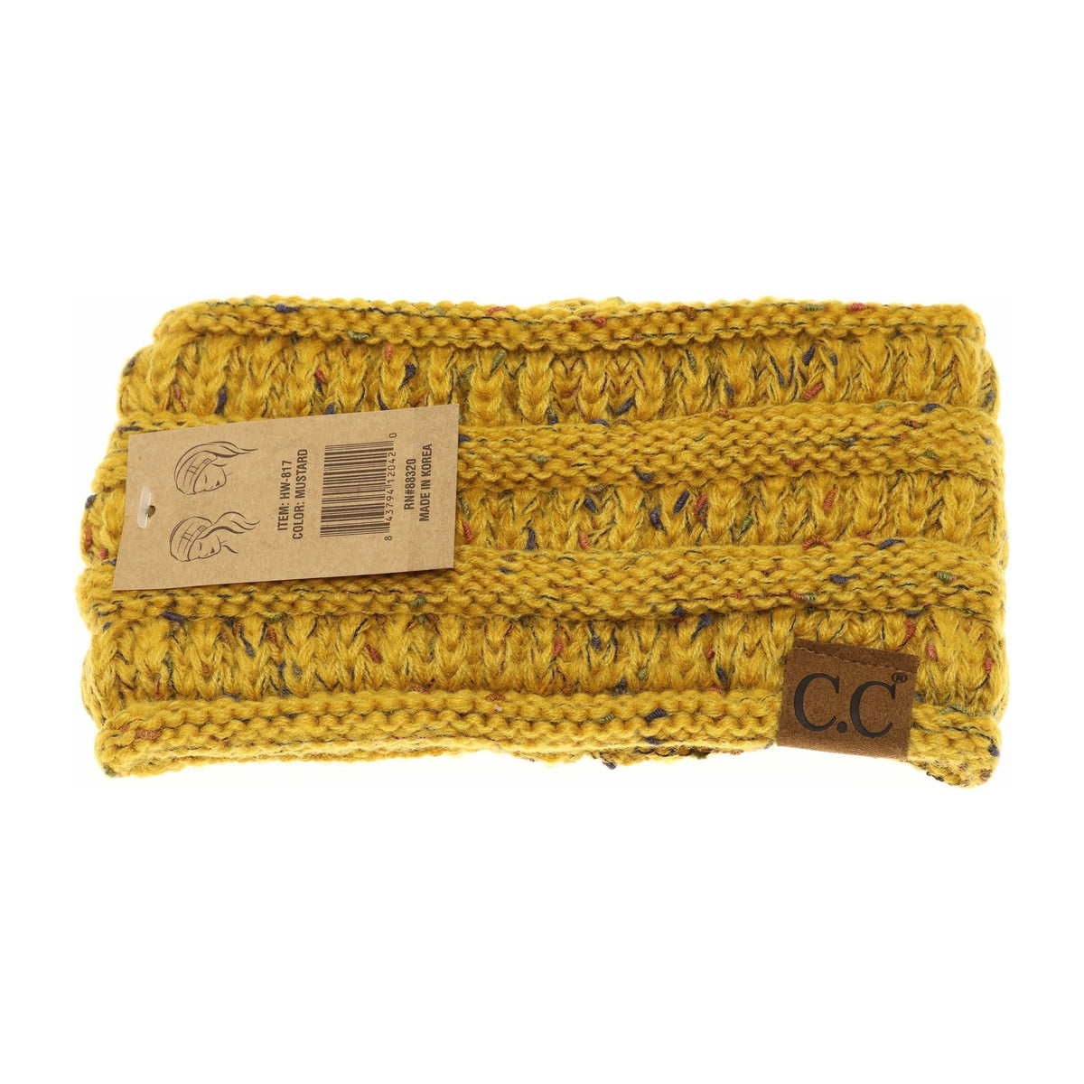 Ombre Ribbed Flecked Headwrap HW817