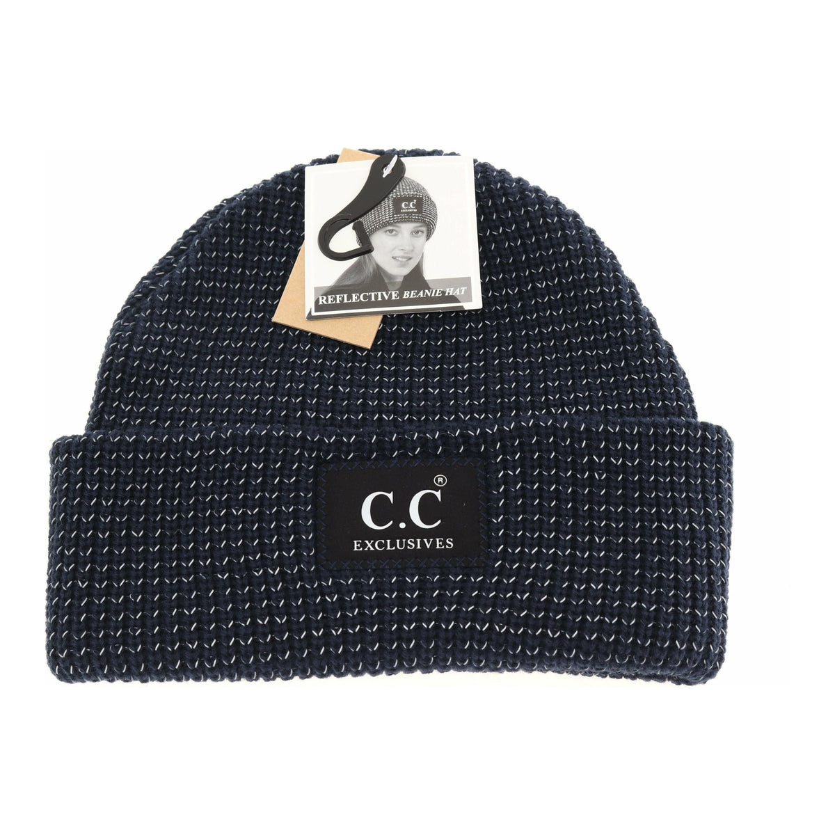 Reflective Solid Unisex C.C Beanie HAT2072