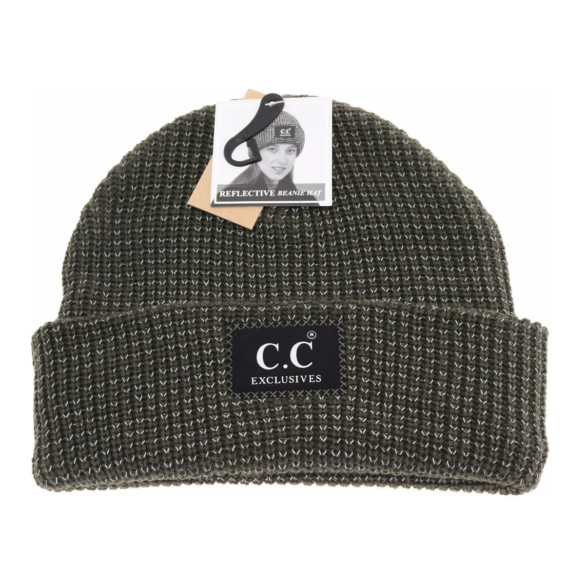 Reflective Solid Unisex C.C Beanie HAT2072