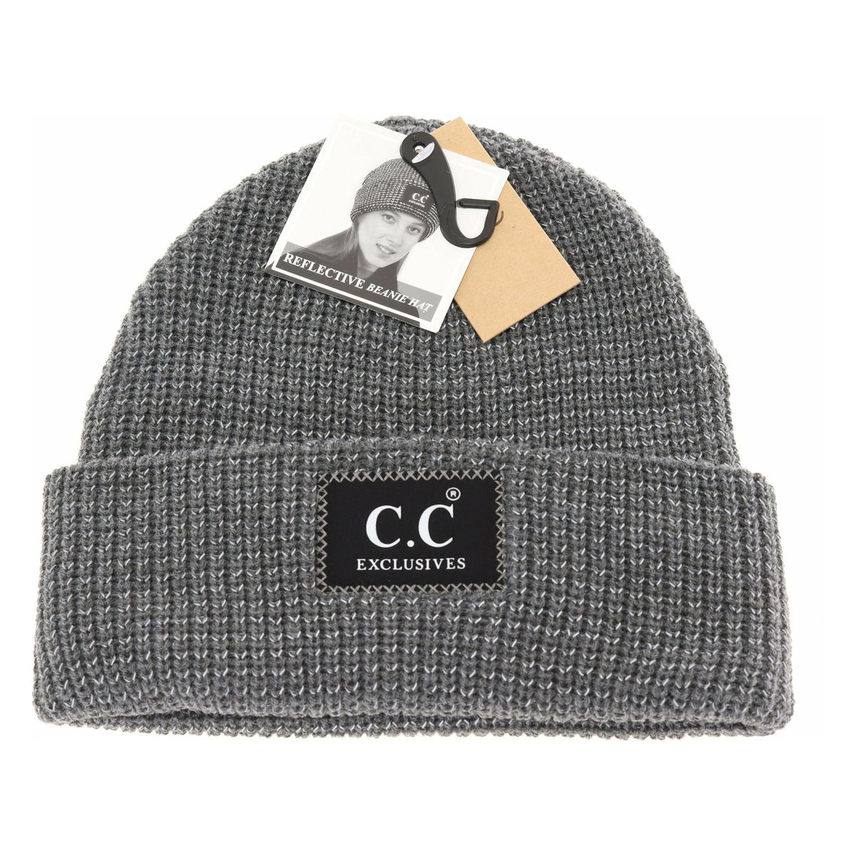 Reflective Solid Unisex C.C Beanie HAT2072