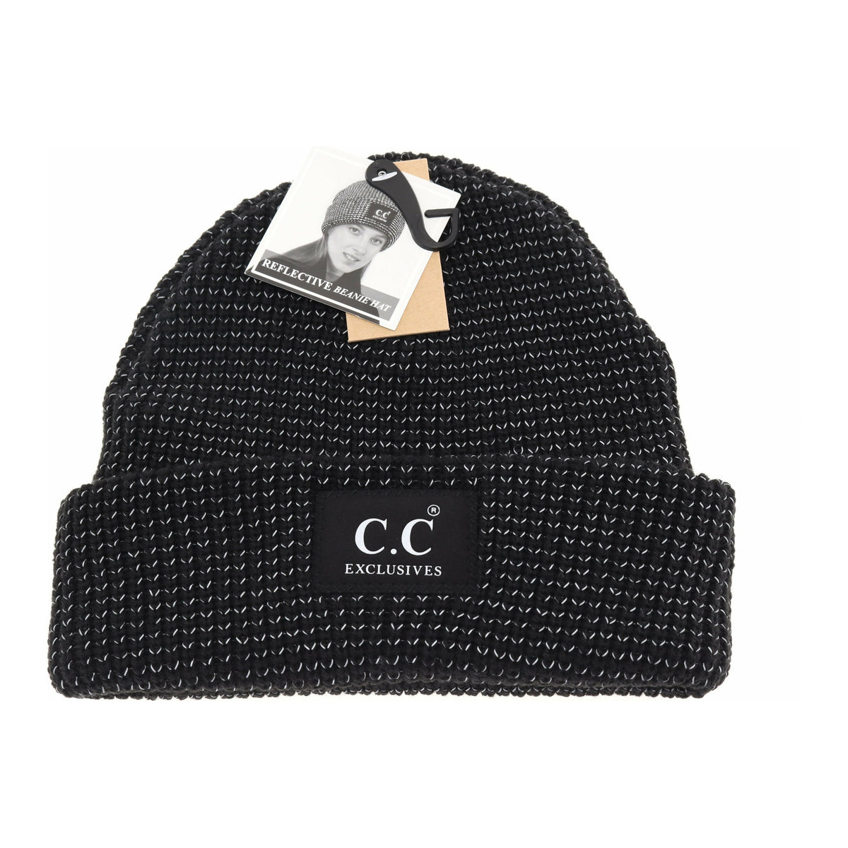 Reflective Solid Unisex C.C Beanie HAT2072