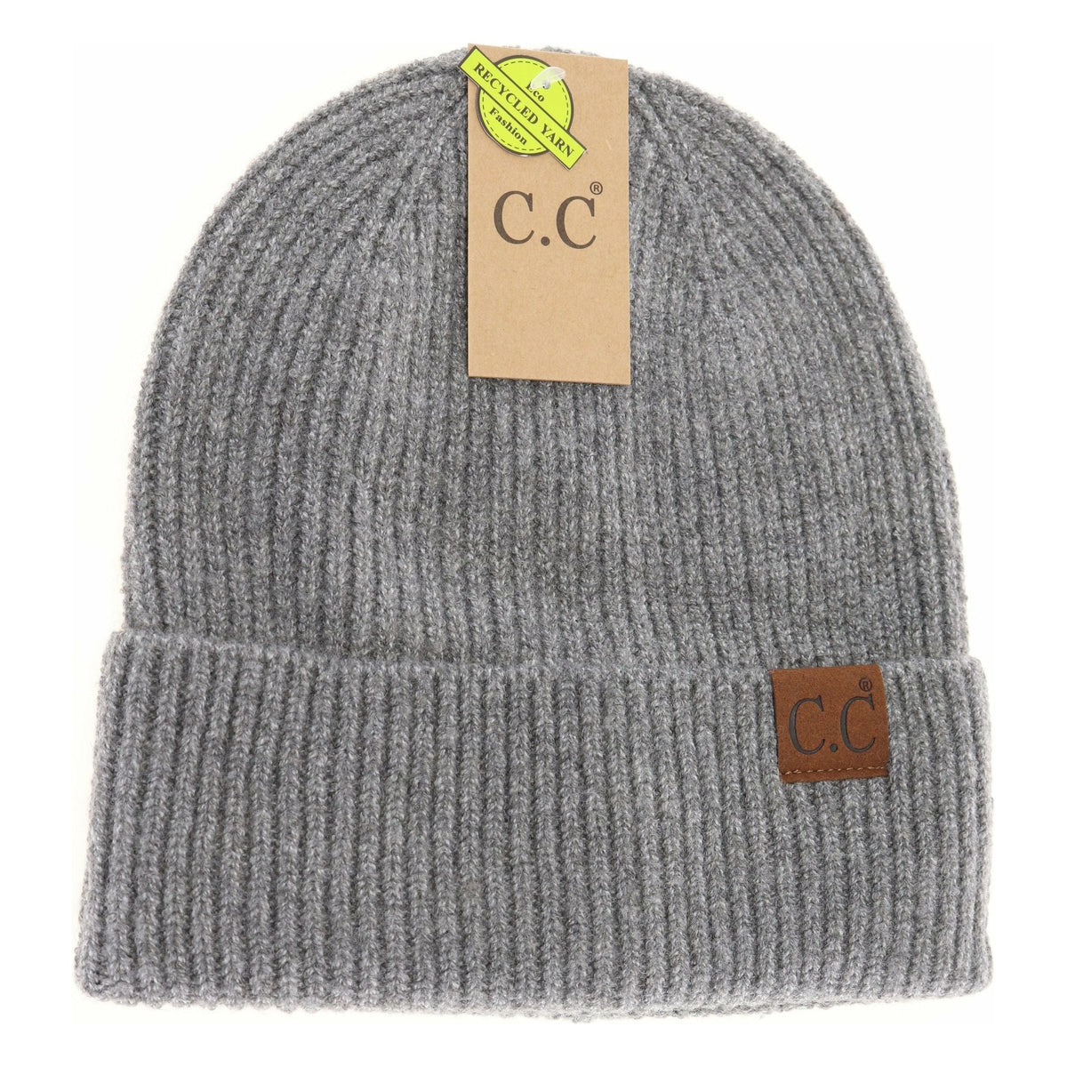 Unisex Soft Ribbed Cuff C.C Beanie HAT2075