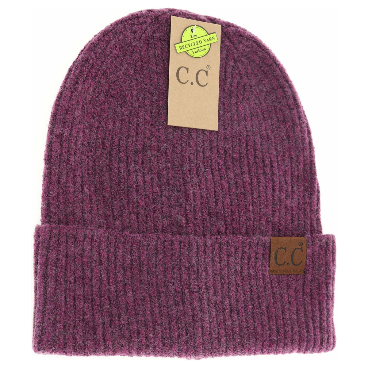 Unisex Soft Ribbed Cuff C.C Beanie HAT2075