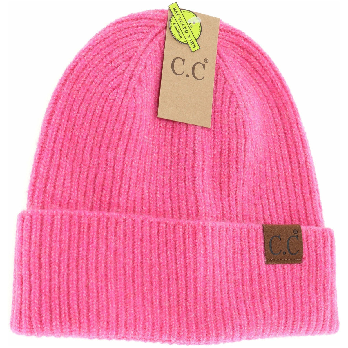 Unisex Soft Ribbed Cuff C.C Beanie HAT2075