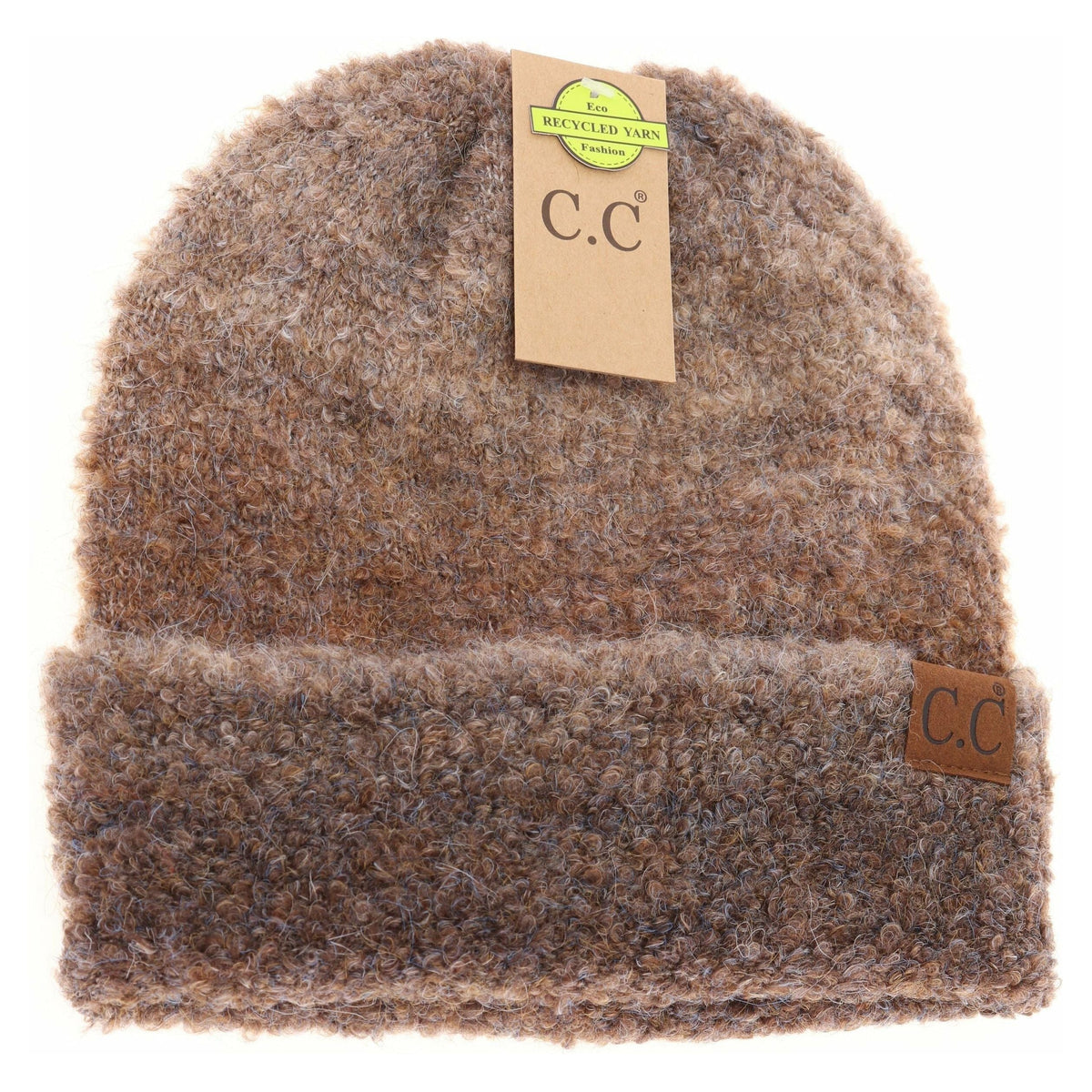 Multi-colored Slouchy Mohair Cuffed C.C Beanie HAT2082