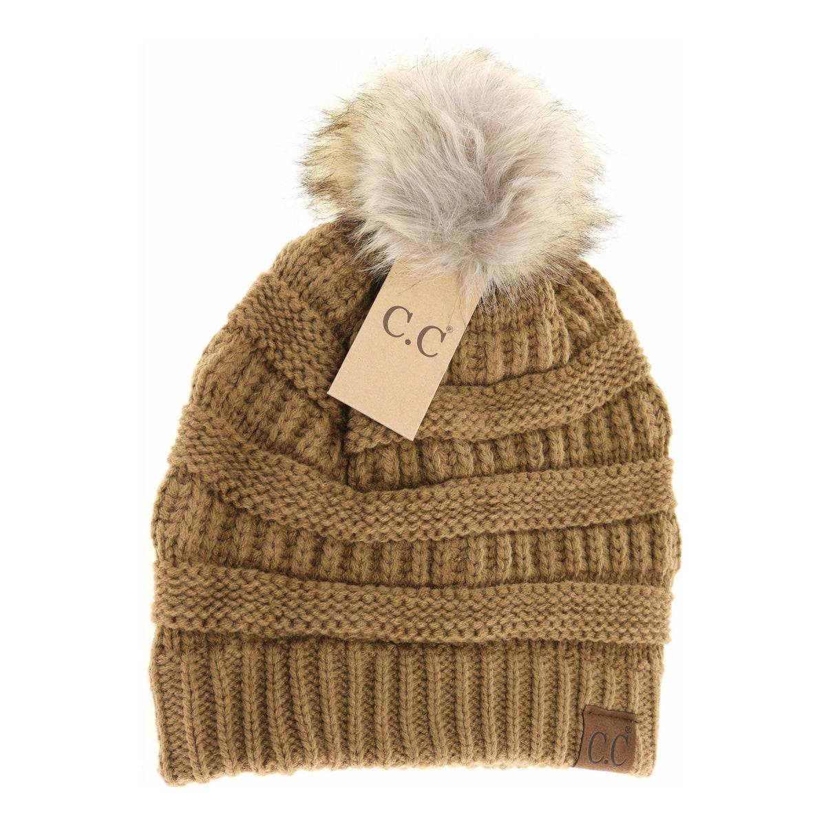 Fur Pom CC Beanie HAT43