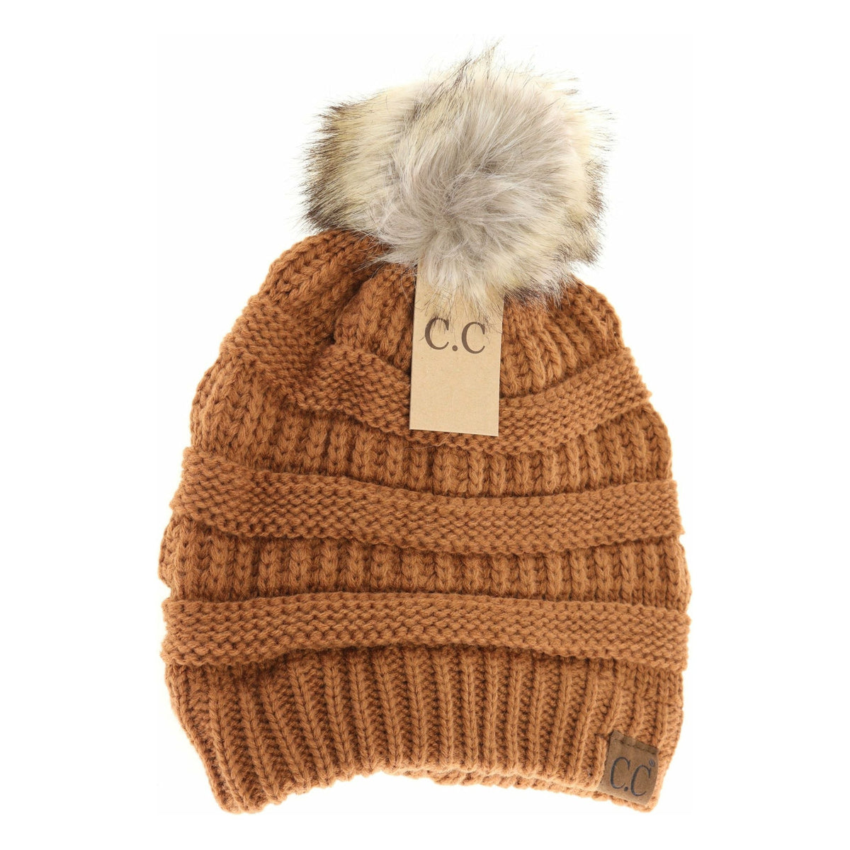 Fur Pom CC Beanie HAT43