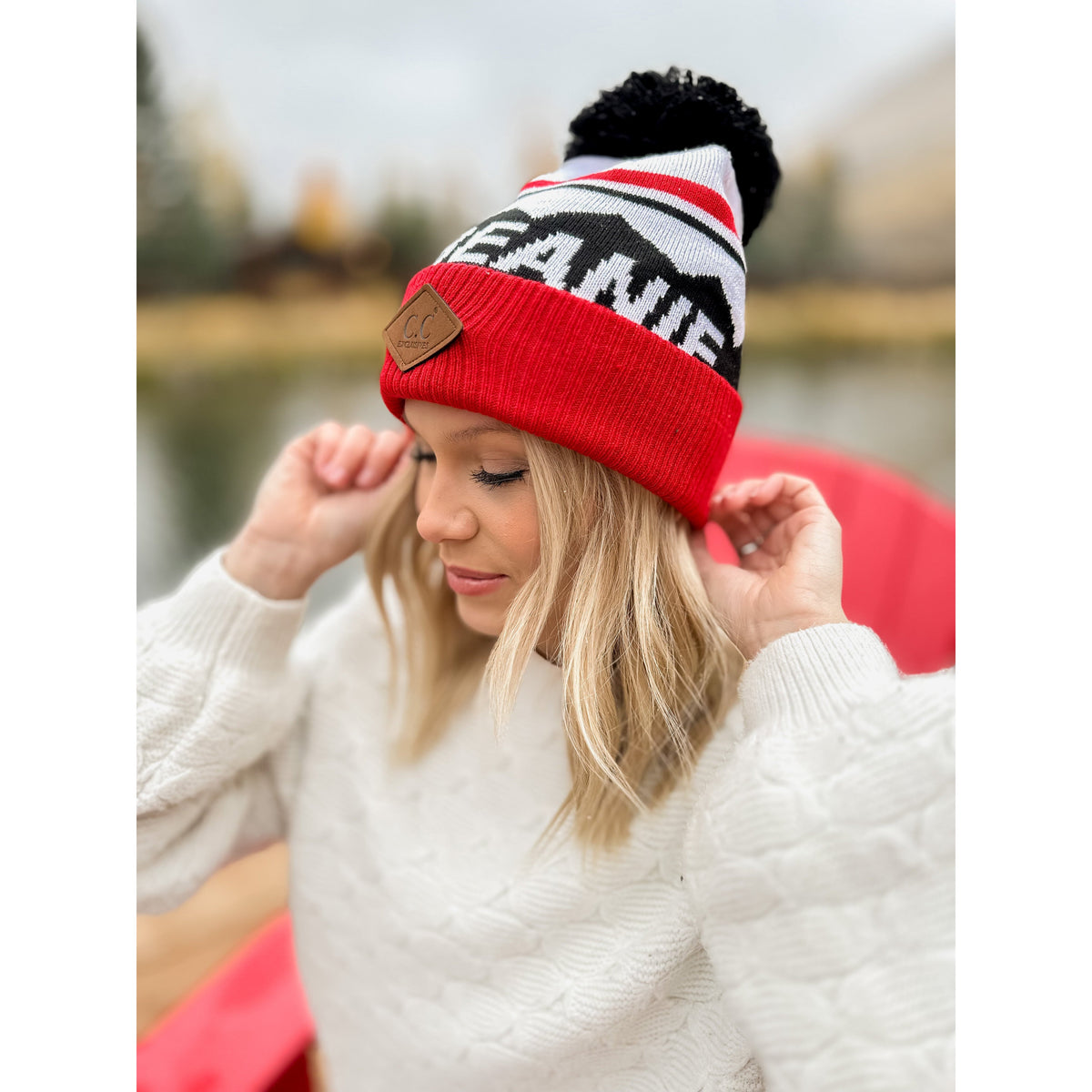 C.C Beanie Logo Ski Hat HAT3900