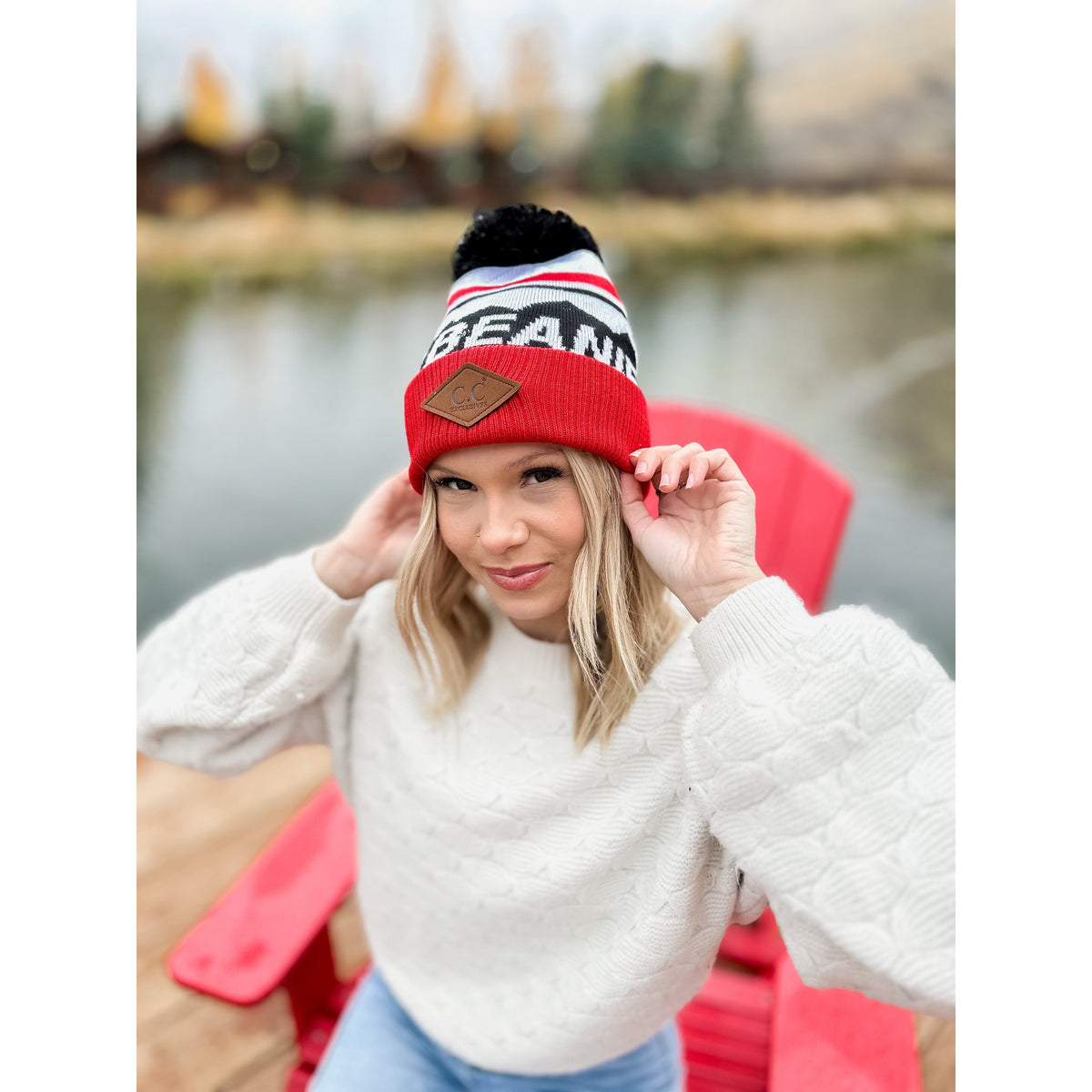 C.C Beanie Logo Ski Hat HAT3900