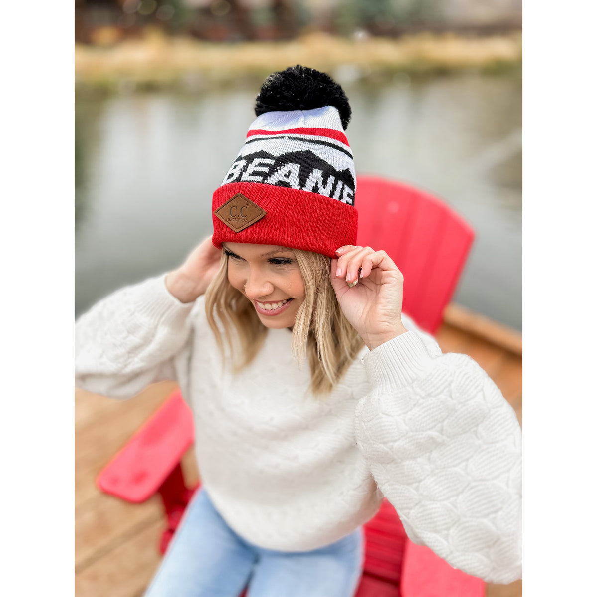 C.C Beanie Logo Ski Hat HAT3900