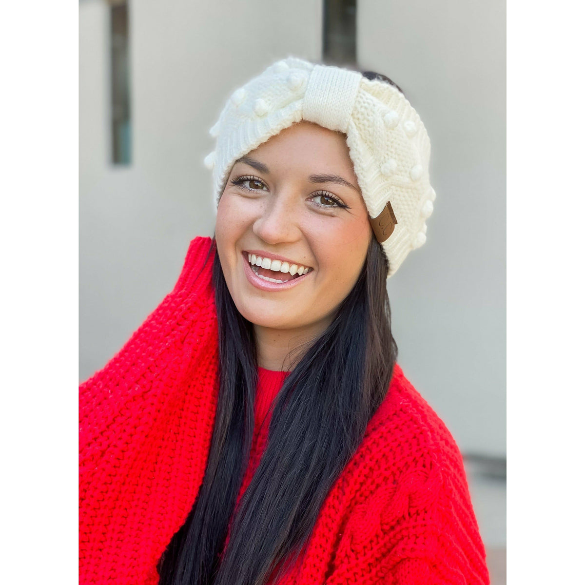 Bobble Knit C.C Head Wrap HW3836