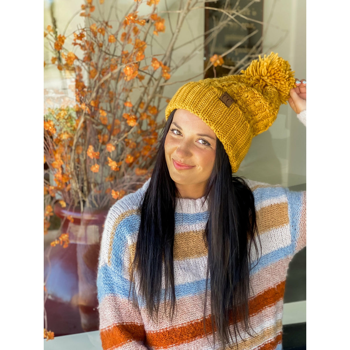 Slipstitch Pom Beanie HAT889