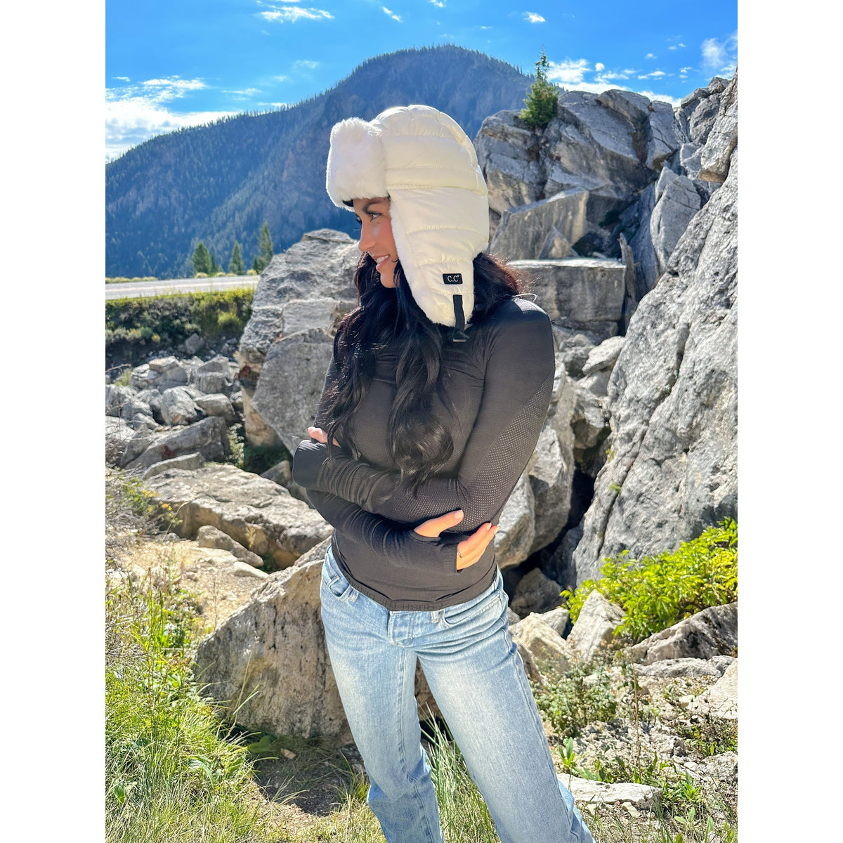 Solid Puffer Trapper C.C Beanie TRS4500