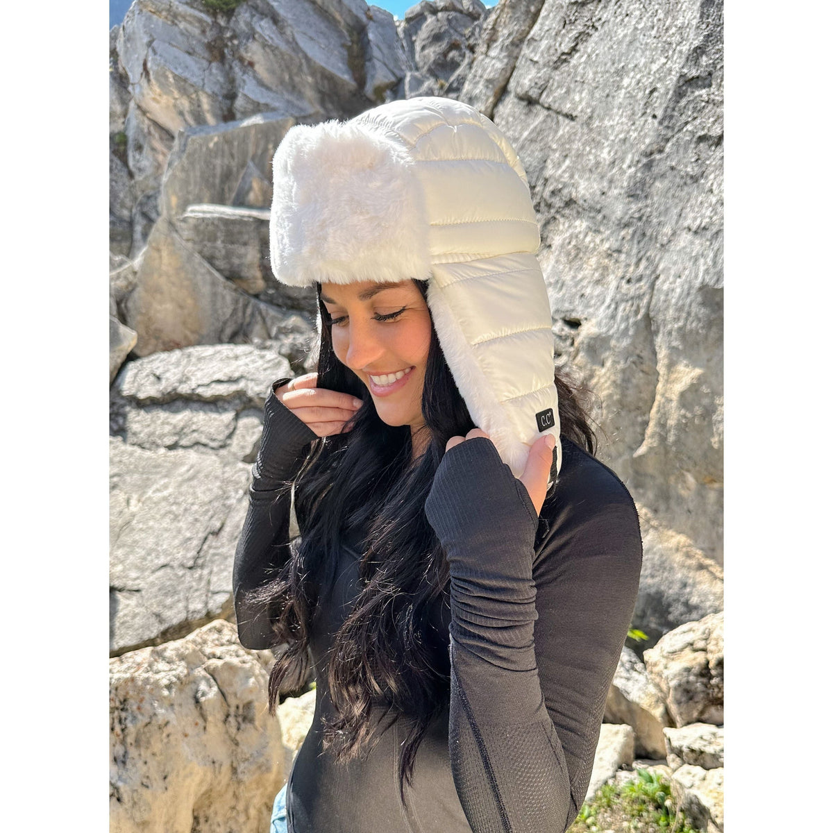 Solid Puffer Trapper C.C Beanie TRS4500