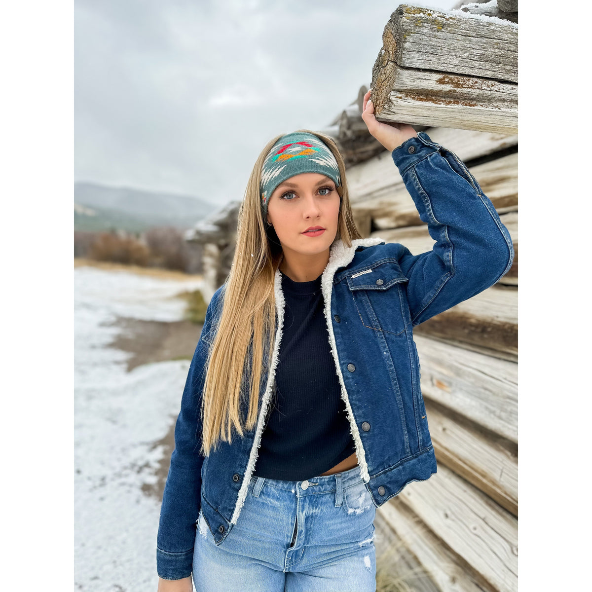 Aztec Patterned Head Wrap HW3001