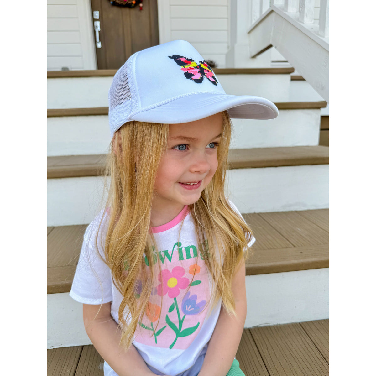 KIDS Bright Abstract Butterfly C.C Ball Cap KIDSGBA01