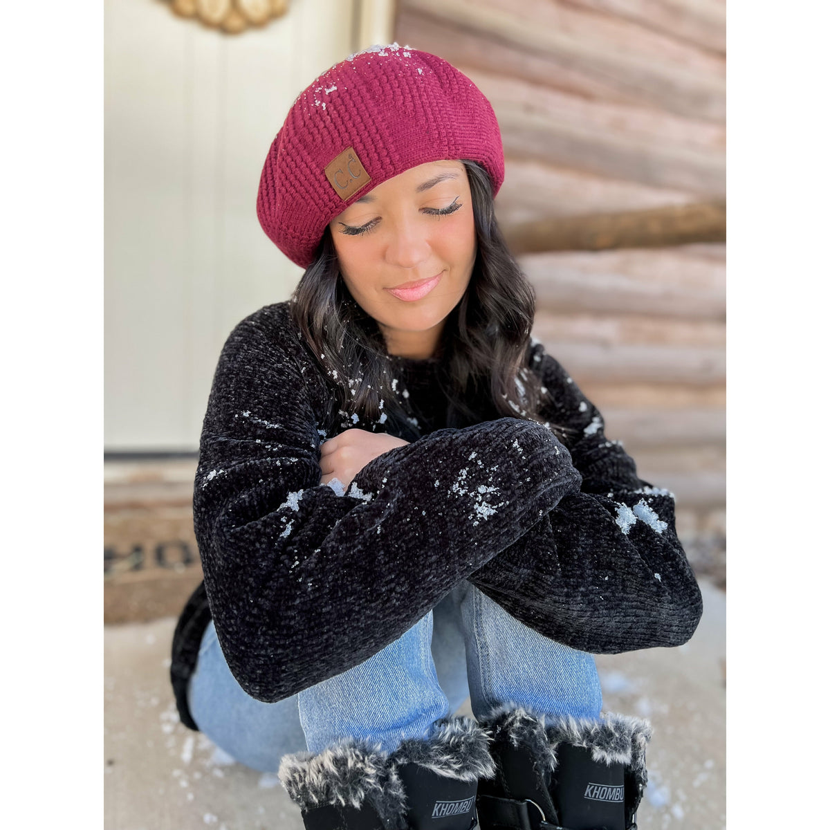 Scalloped Pattern C.C Beret BR03