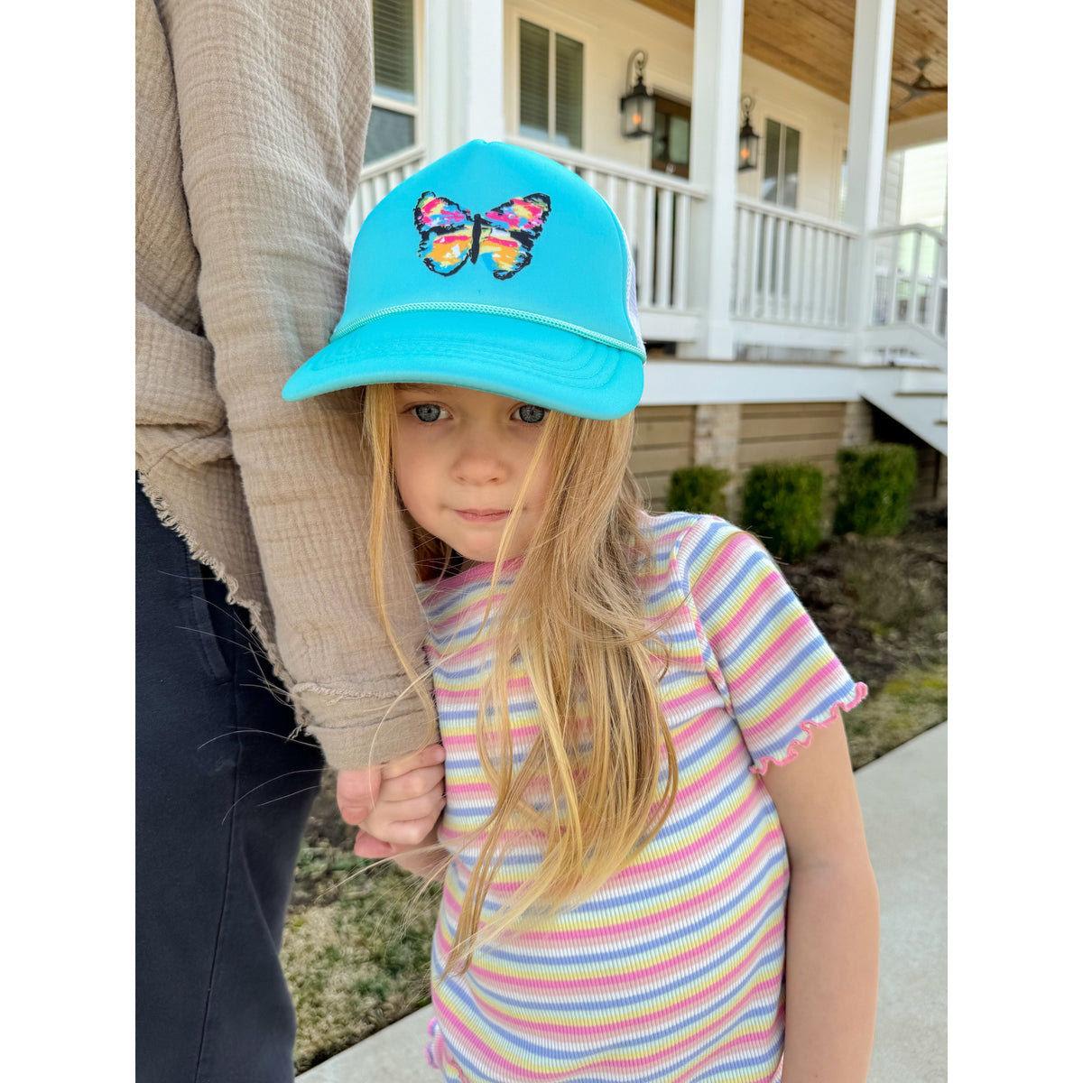 KIDS Multicolored Abstract Butterfly C.C Ball Cap KIDSGBA02