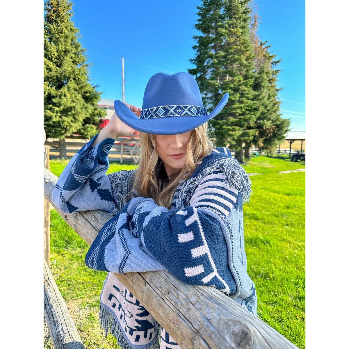 Las Cruces Vegan Fabric Cowboy Hat VCC0076