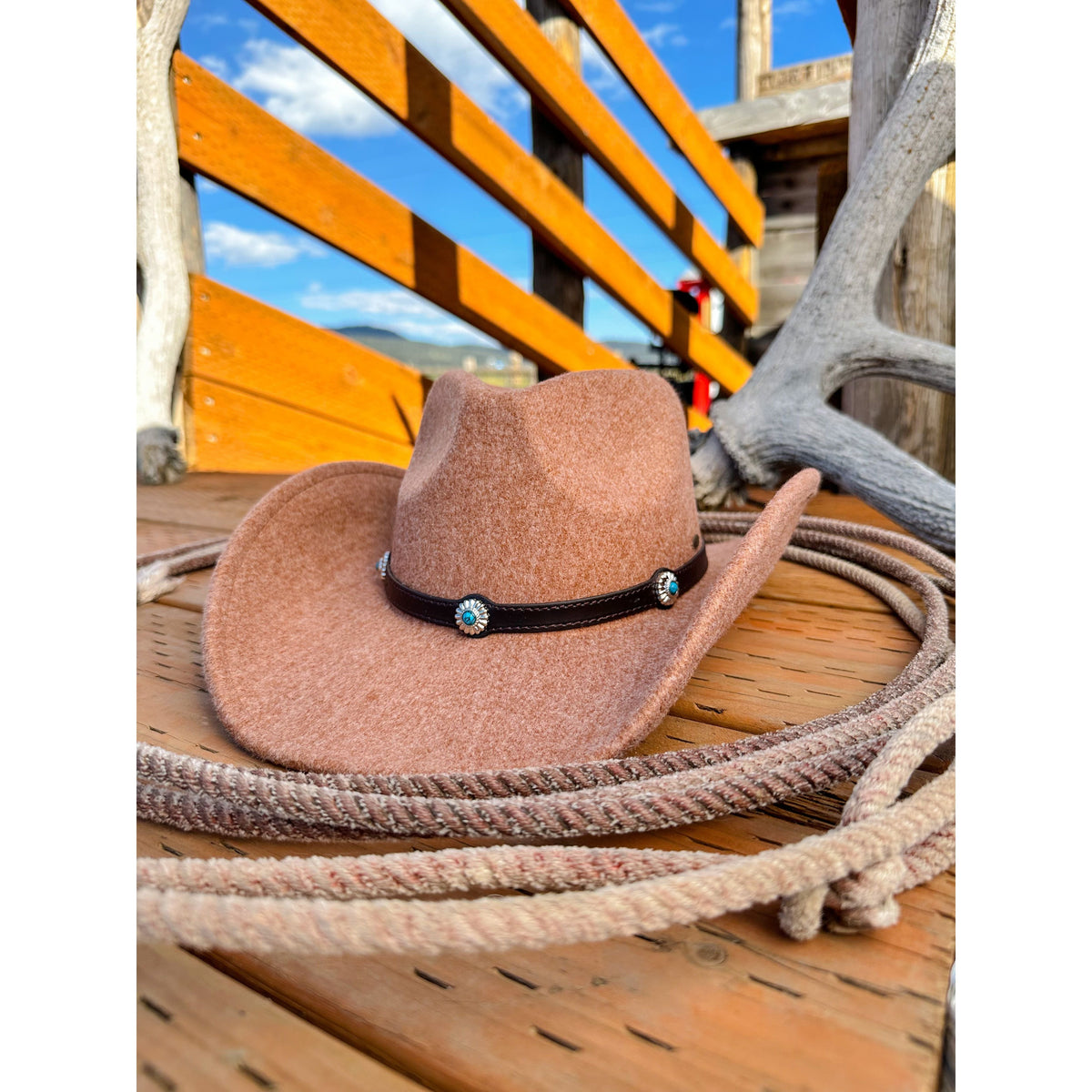 Denison Vegan Fabric Cowboy Hat VCE0061