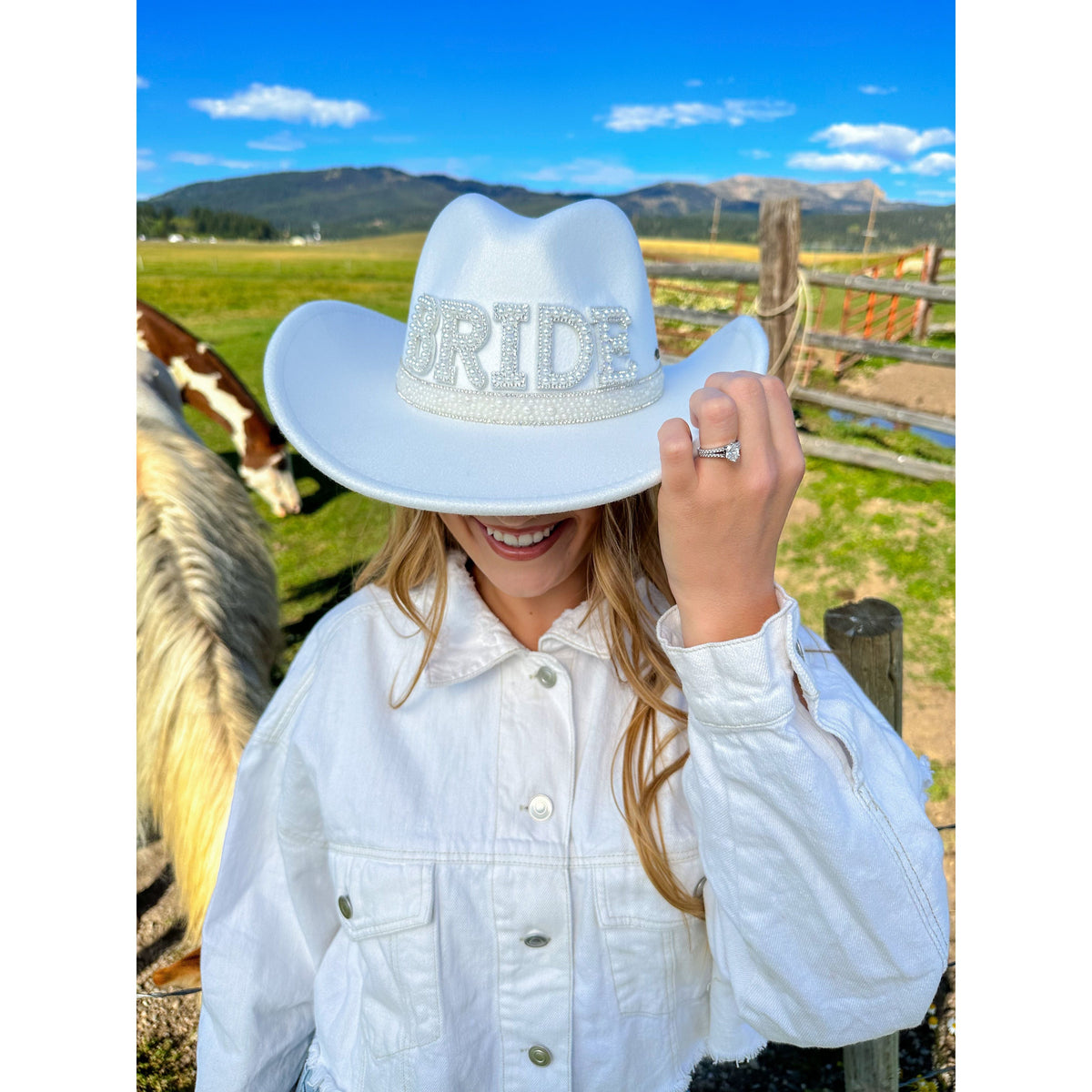 BRIDE Vegan Fabric Cowboy Hat VCC0070